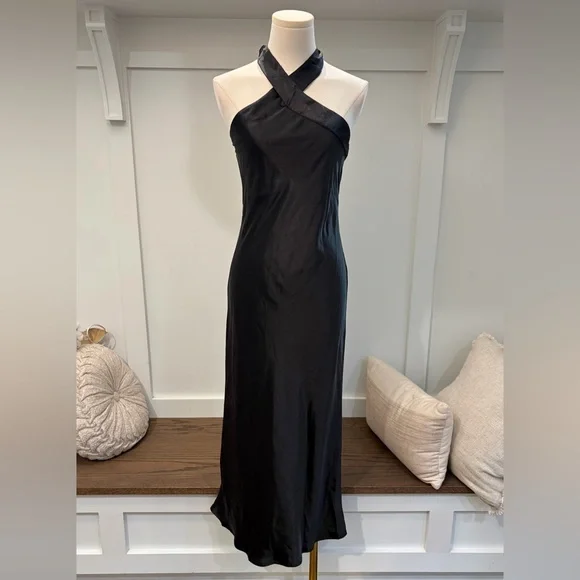 Petal & Pup Midnight Halter Maxi Dress - Picture 4 of 7